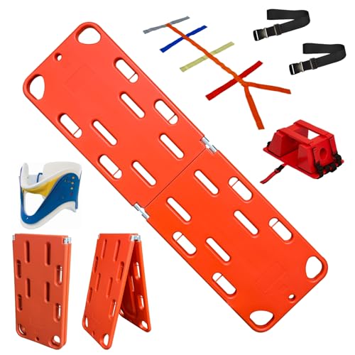Emergency Foldable Spine Board with Neck Immobilizer