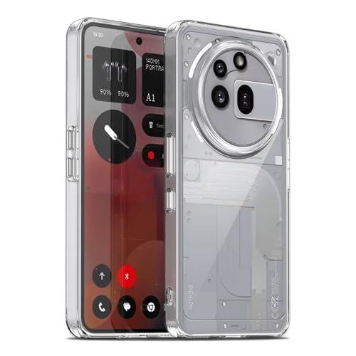Image of Case for Nothing Phone 3a Pro, Military Grade Drop Protection Phone Case, Yellowing Resistant, Anti-Scratch Hard PC Back, Shockproof Hard Ultra-Thin Protective Cover, Clear