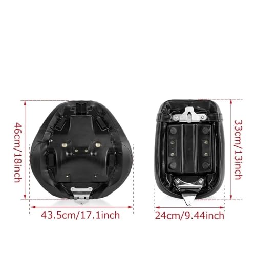 Coussin de siège passager pour VT750 1998-2003 selle moto - 4