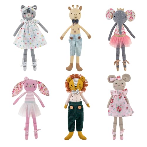 Stephen Joseph, Tiny Dancers Stuffed Doll for Child or Toddler, Toy Room or Kids Bedroom Decor, Fancy Friends Stuffed Animals for Girls & Boys, Gerald Giraffe by Stephen Joseph - Image 3