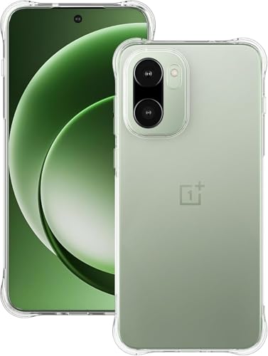 Image of REALCASE Silicone Oneplus 15R 5G Back Cover Case, Scratch Resistant Protective Crystal Clear Transparent Shock Proof Bumper Back Cover Case for Oneplus 15R 5G