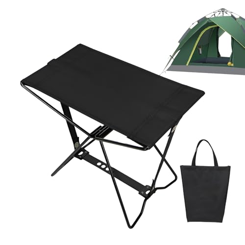 Generisch Taburete de camping, con de transporte, plegable, soporta hasta 100 kg, para exteriores, senderismo, , mochila, barbacoa, jardín y