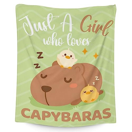 Blanket for Girls - 40"x50" Cute Throw Gifts - Green Soft Fuzzy Blankets for Couch & Sofa