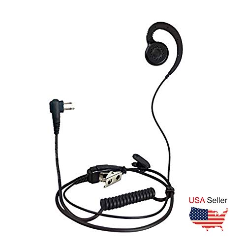 ProMaxPower Two Way Radio Swivel Headset Earpiece PTT for Motorola CP88 CP100 CP200D