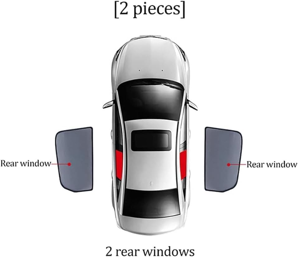 Pare-soleil auto Benz S Class W221 solution anti-chaleur pour vitres latérales avant arrière - 2