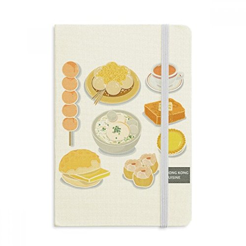 Journal A5 Hong Kong Cuisine en tissu pour vos recettes de voyage