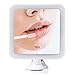 Secura 7X Magnifying Vanity Makeup Mirror with Natural Warm and White LED lighting and Locking Suction-Cup