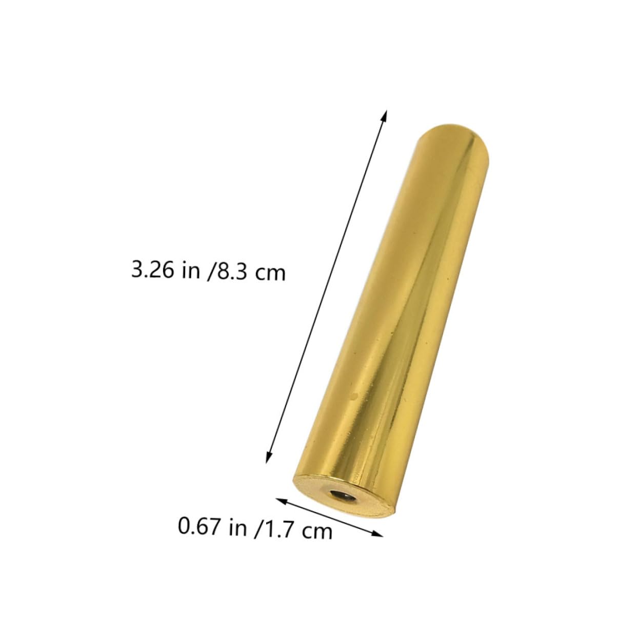 Garneck Guitar Slide Stick Set Metal Guitar Supplies 2 Pieces Solid Slide Bars Craftsmanship