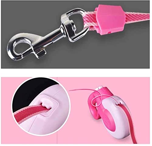 Hoerde Hundeleine L pink Premium Qualität und Design. Band Hunde Leine, 360 Grad kein Verheddern, selbst für große Hunde bis 50kg