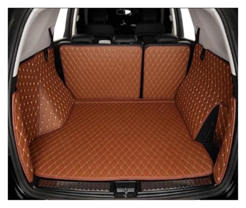 Tapis de coffre de voiture personnalisé Mazda CX-4 finition cuir marron