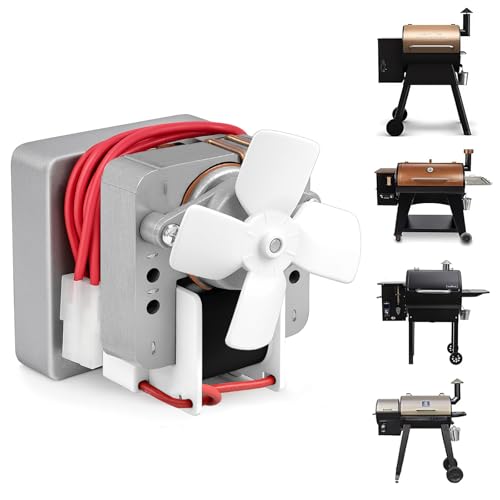 Upgraded 2.0 RPM Auger Motor Replacement Parts for Traeger, Pit Boss Wood Pellet Grills & Camp Chef Smokers, Oklahoma Joe's & Cuisinart WoodCreek Pellet Grill, Barbecue Auger Motor, 120V 60Hz 2 Pole