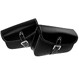 YHMTIVTU Motorcycle Saddle Bags Leather Tool Bag Swingarm Bag for Harley Sportster XL 883 1200 Honda