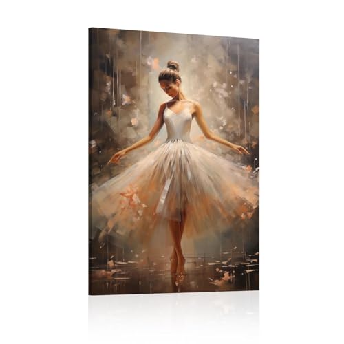 Peinture sur toile danseuse pour habiller un mur vide de chambre