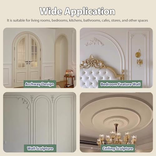 Moldura de PVC flexible que se puede pintar para decorar arcos ligeros 6