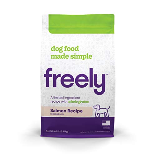 Freely Limited Ingredient Diet, Natural Dog Food, Whole Grain Adult Dry Dog Food, Salmon Kibble, 4lb bag