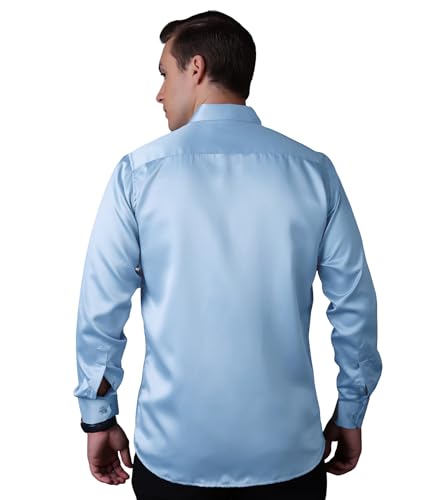 Image of CVC Mens Satin Regular Fit Formal Shirt.