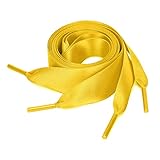 Se adapta a muchos zapatos: los hermosos cordones de cinta son lo suficientemente modernos para una variedad de zapatos. El mejor traje para zapatillas de deporte, botas, zapatos de salón u otros zapatos casuales, zapatos de vestir, sandalias, etc. Refresca tus zapatos con cordones coloridos para darles un aspecto completamente nuevo.