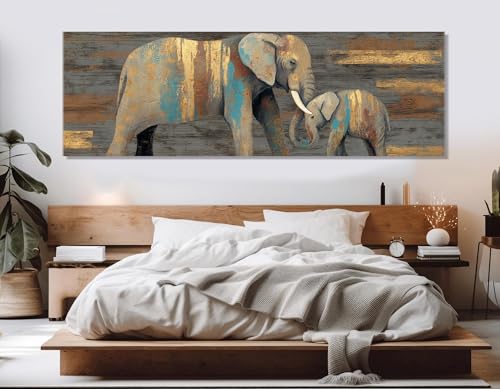 Tableau rustique sur toile symbole d'amour maternel unique - 3