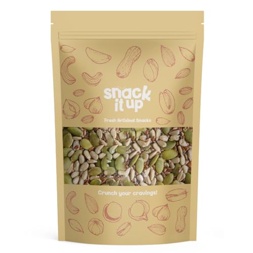 Image of SNACK IT UP Hand-Roasted Super Seeds Mix (7-in-1) | Omega-3, Protein & Fiber-Rich | Best for Weight Loss, Healthy Snacks | 150g