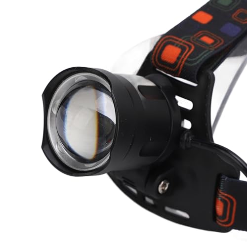 Linterna frontal LED P70 recargable de alta potencia y ángulo ajustable para construcción 3