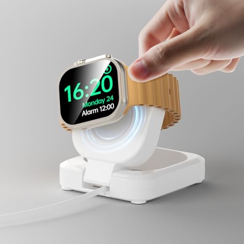 Magnetic Wireless Charger for Apple Watch Charger, Portable Fast Charger Stand, iWatch Charger with...