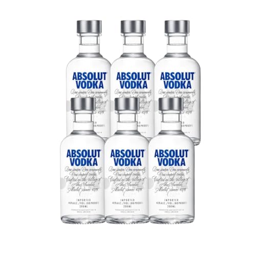 6 PACK ABSOLUT VODKA 200ML
