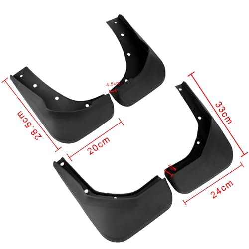 Guardabarros de coche contra salpicaduras y suciedad para Ford Kuga 4 piezas 6