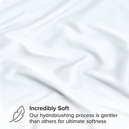 Bare Home Twin Extra Long - Extra Deep Pocket Fitted Sheet - Premium 1800 Microfiber - Ultra-Soft Wrinkle Free - Deep Pocket Fitted Bottom Sheets (Twin Xl - 22" Pocket, White) #TOP1