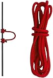 Archerest Bow String D Loop, 10 ft. D Release Nocking Loop Rope for Compound Bowstring Archery (Red)