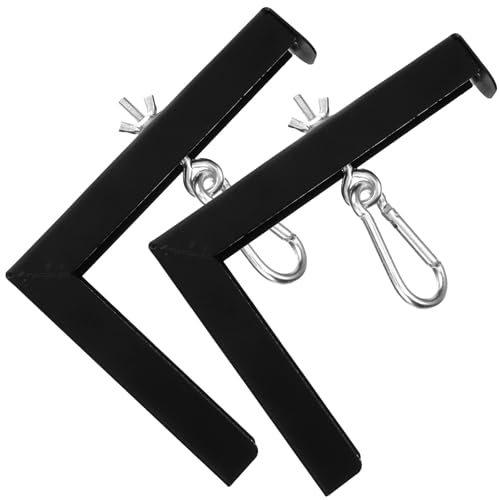 Soporte ajustable para pantalla de proyector de 6 pulgadas con gancho de hierro negro de pared