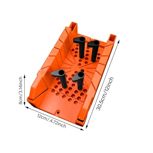 Boîte à onglets compacte avec serrage réglable pour découpe précise à 45 degrés