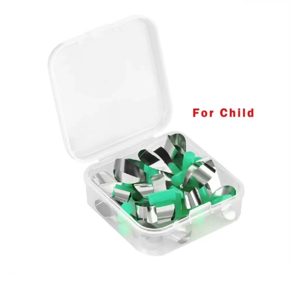 100 Piezas de Hoja de moldeo Dental, Perfil de sección Transversal de ortodoncia, Matriz metálica, Material Dental de poliéster(100pcs Green)