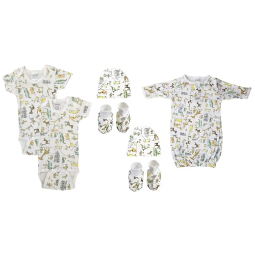 Bambini NC-0569 Unisex Newborn Baby 7 Piece Layette Sets, White