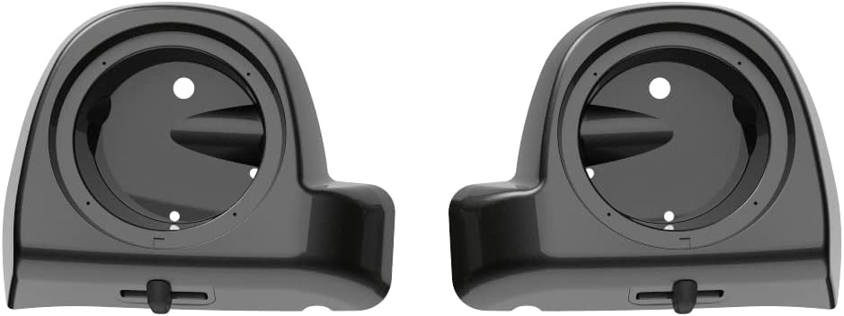 Motorcycle 6.5 inch Lower Vented Leg Fairing Kits Speaker Boxes Pods Fit for Harley Touring Road Glide Street Glide 2014-2023 Gray Haze