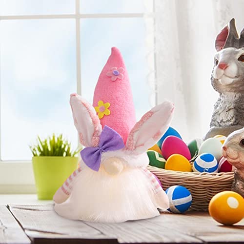 Gnomos Coelhinhos da Páscoa - Glow in the Dark Faceless Boneca Handmade Easter Bunny Gnome Scandinav