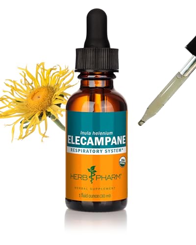 Herb Pharm Certified Organic Elecampane Liquid Extract for Respir...