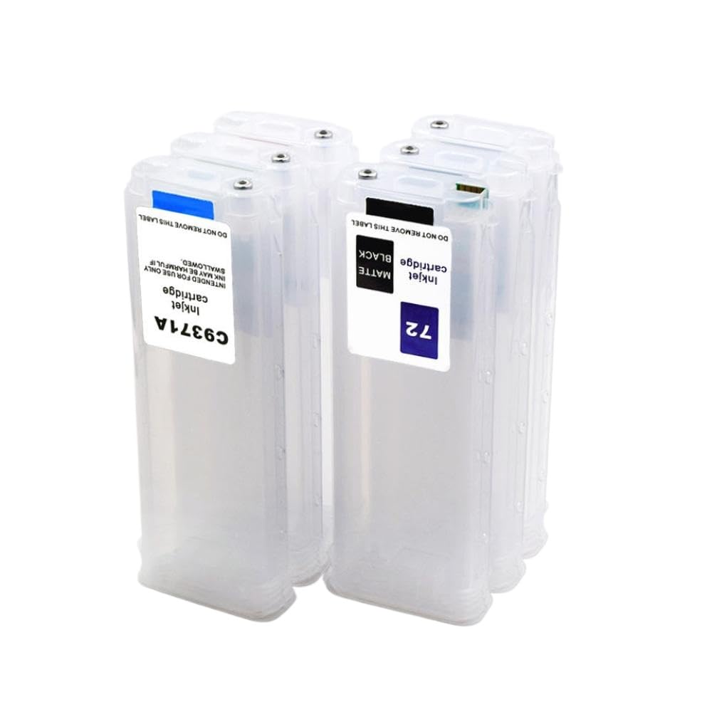 280 ml 6 szt. kompatybilny z 70 wkładami atramentowymi do wielokrotnego napełniania z chipem automatycznego resetowania ARC dla Designjet Z5400 Z 5400 70 ploter uniwersalny zamiennik na