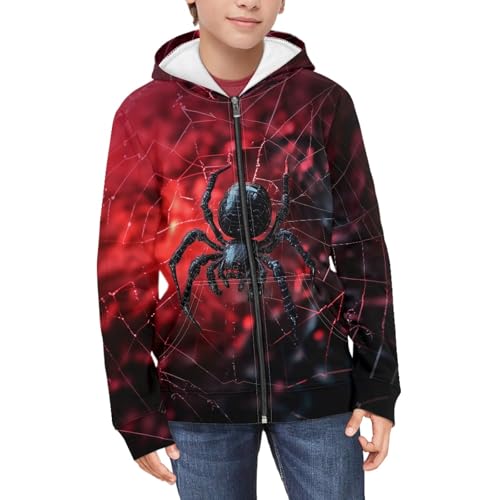 HUIACONG Kids Boys Zip Up Hoodie for Children Girls Sweatshirts3