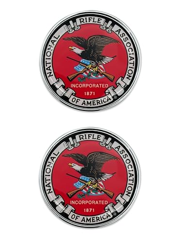 Insigne chromé NRA Heritage pour moto et équipement haut de gamme