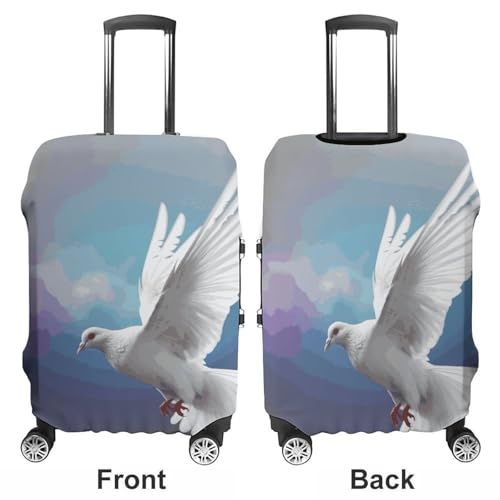 Peace Dove Printed Luggage Cover Protector, Fits 18-32 Inch Luggage3