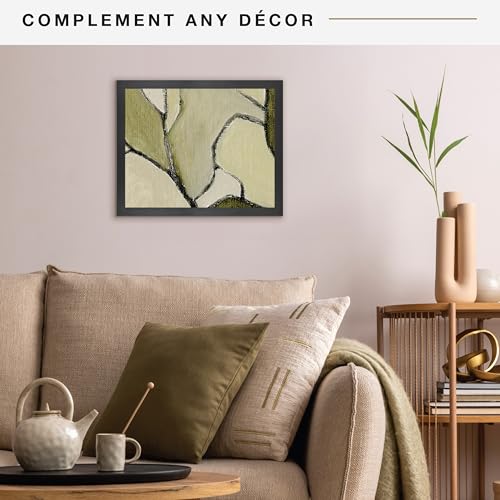 Image of MCS Studio Gallery 16x20 Poster Frame Black Woodgrain Engineered Wood, Vertical & Horizontal Wall Hanging Large Picture Frame for Photos, Posters & Art Prints (1-Pack)