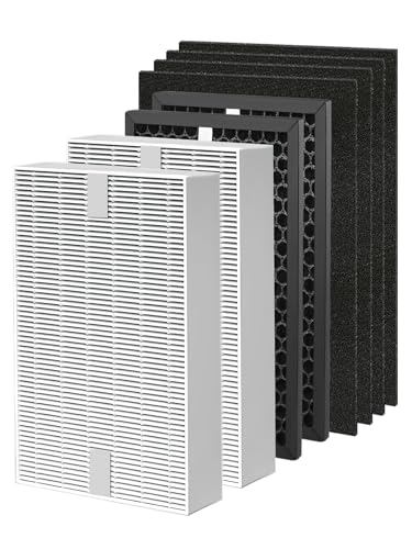 Image of HPA5100B Replacement Filter Compatible with Honeywell Air Purifiers HPA5100B HPA5150 HPA3100, 2 Premium, 2 S Carbon and 4 A Pre-Filters, Part # HRF-R1 HRFSC1 HRF-ARVP100 HRF-A100