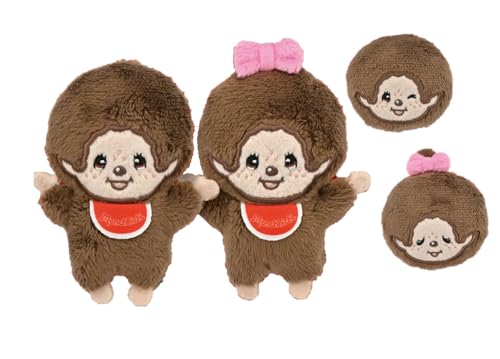 モンチッチぬいぐるみバッジ[全5種セット(フルコンプ)] ガチャ