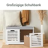 SoBuy® moderne Schuhtruhe mit 2 Körben - 4
