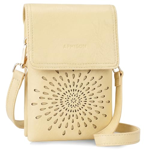 Image of APHISON Small Crossbody Bags for Women Trendy, Leather Phone Wallet Purses Handbags Card Slots with Adjustable Strap