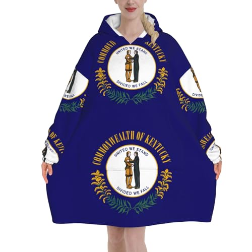 Couverture à capuche avec manches Kentucky pour des soirées cocooning canapé