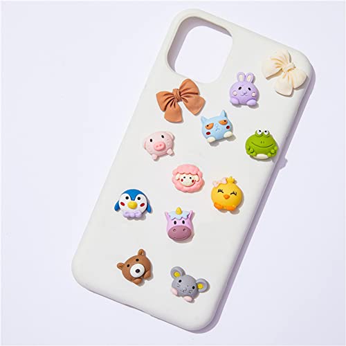 50 Pcs Mini Animal Resin Back Charm For Cut Book Craft Phone Case Hair Clip Hair Ring Headband Fridge Sticker Decorative Accessories (Ten Animals) #TOP2