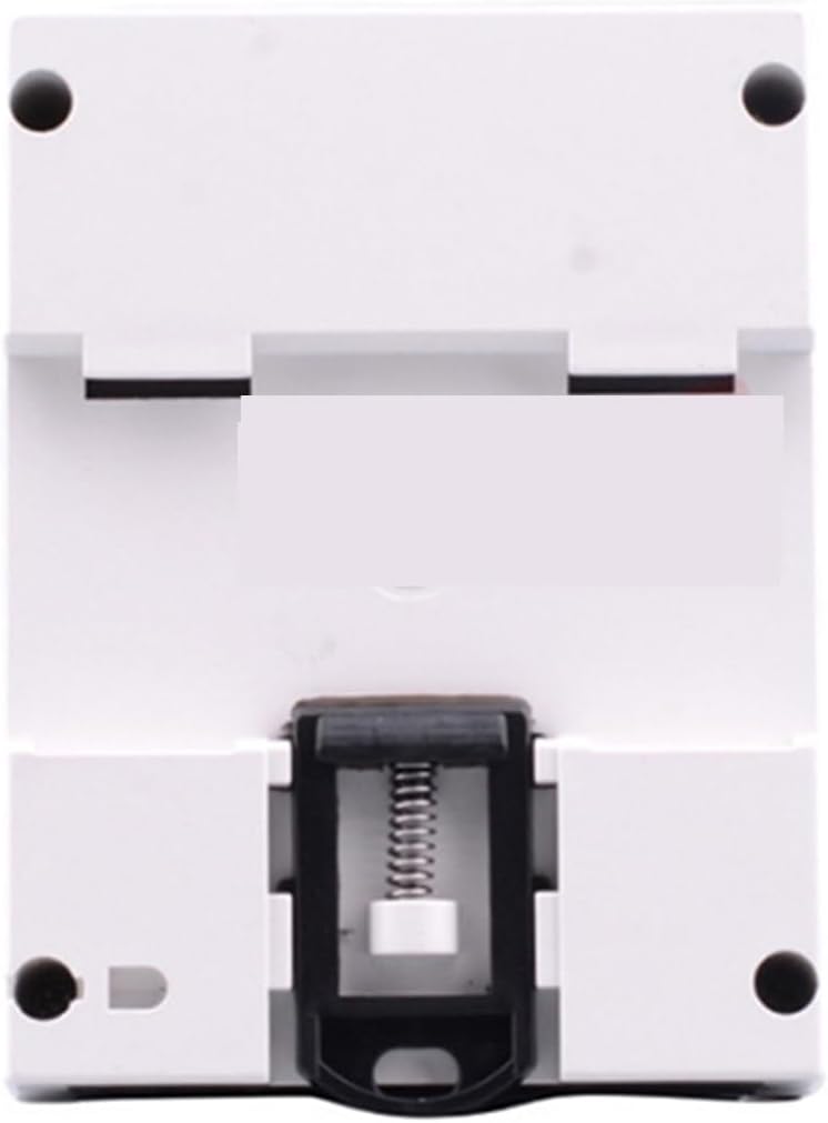 Rear view of EVURU XTM024 Digital Energy Meter showing DIN rail clip