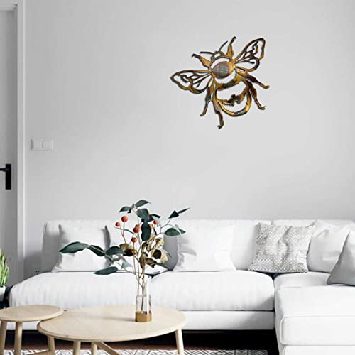 Honey Bee Metal Wall Artwork Signs, Metal Home Decor Wall Sculpture, Bee Metal Wall Hanging Art, Indoor And Outdoor Wall Decor #TOP5