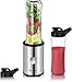 Personal Blender Smoothies Maker with 2 x 600ml Tritan Blending Bottles for Smoothie, Milkshake, Fruit Vegetables Drinks,350W